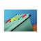 Post-it Tabs 2 in. Wide 1/5-Cut Plain Solid Color Angled Tabs - Assorted Colors (24/Pack)